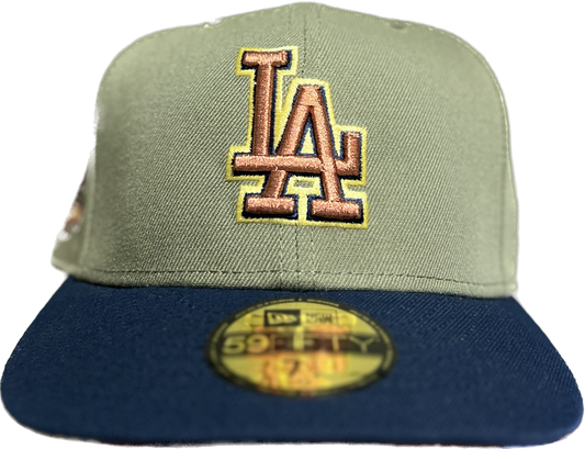 59FIFTY LA DODGERS  FITTED CAP OLIVE GREEN 40 ANNIVERSARY