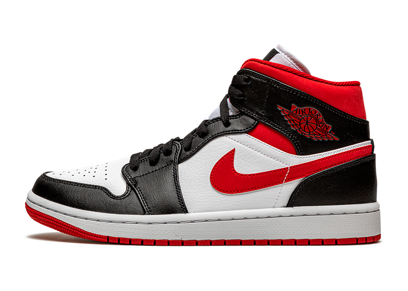 Air Jordan 1 Mid Gym Red Black White (GS)