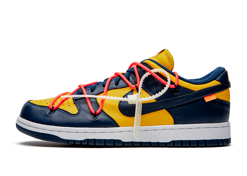 Dunk Low Off-White University Gold Midnight Navy (GS)