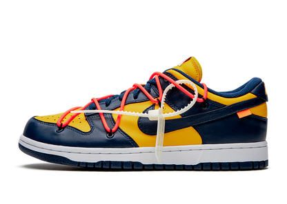 Dunk Low Off-White University Gold Midnight Navy (GS)