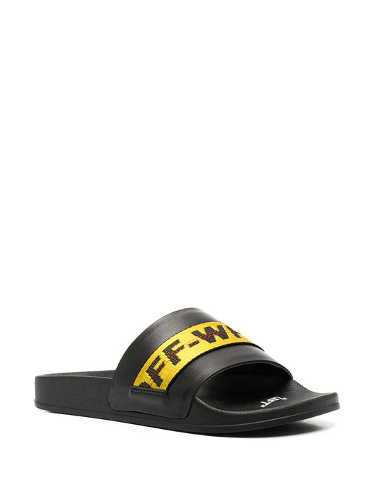 OFF-WHITE Industrial Belt Slides Black Yellow