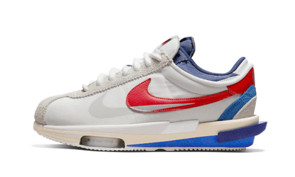 Zoom Cortez SP sacai White University Red Blue