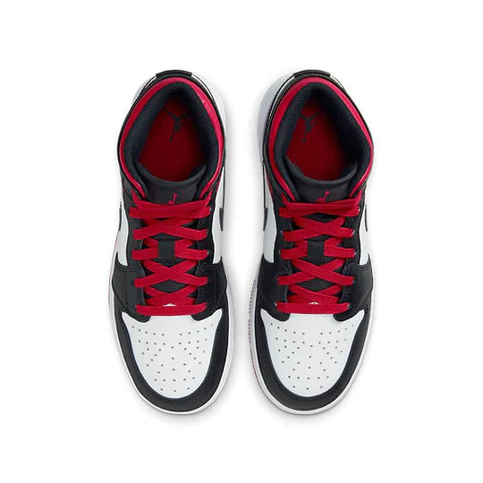 Air Jordan 1 Mid Gym Red Black Toe (GS)