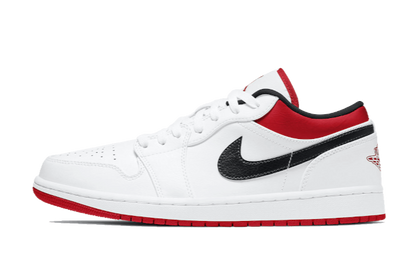 Air Jordan 1 Low White University Red Black