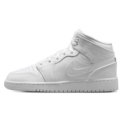 Air Jordan 1 Mid Triple White (2023) (GS)