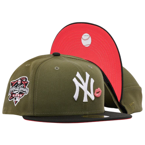 New York Yankees New Era Yankees Side Patch Lips Fitted Cap Green