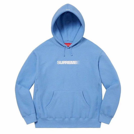 Supreme Motion Logo Hooded Sweatshirt Light Blue