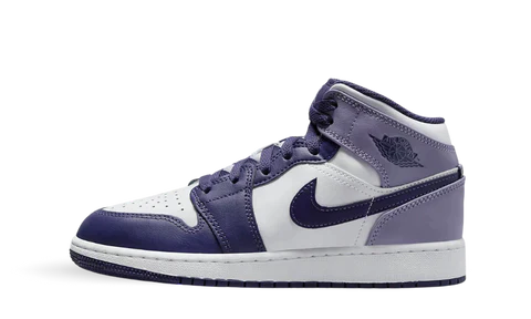 Air Jordan 1 Mid White Sky J Purple (GS)