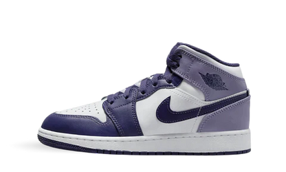 Air Jordan 1 Mid White Sky J Purple (GS)