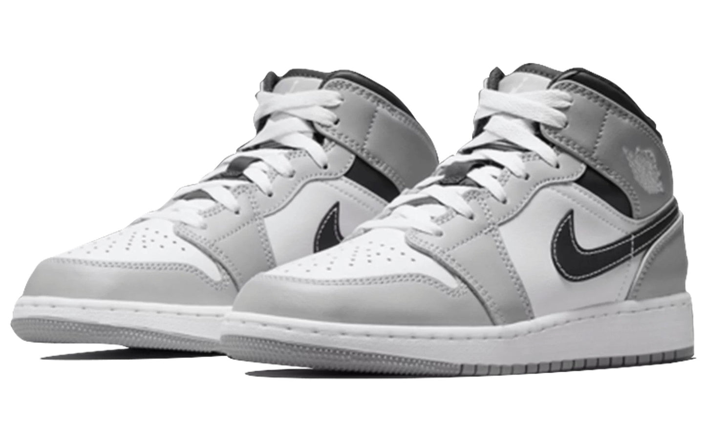 Air Jordan 1 Mid Light Smoke Grey Anthracite (GS)