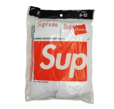 Supreme Hanes Crew Socks Crew Socks (4 Pack)