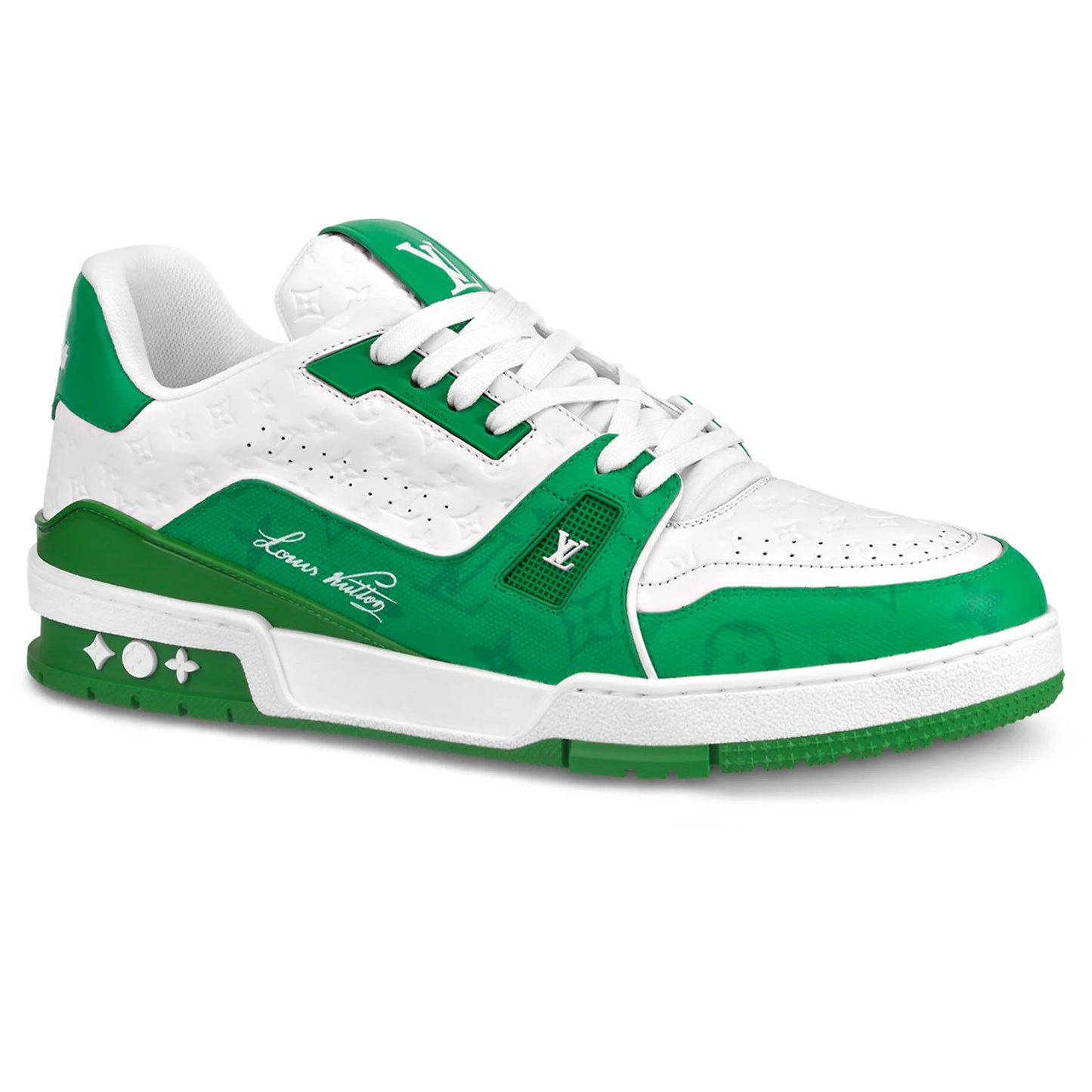 Louis Vuitton Trainer #54 Signature Green White