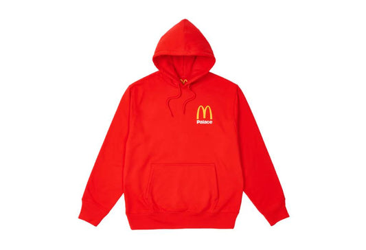 Palace x McDonald's Logo Hoodie Red