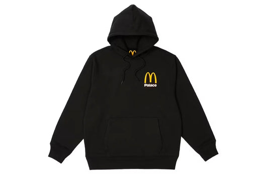 Palace x McDonald's Logo Hoodie Black