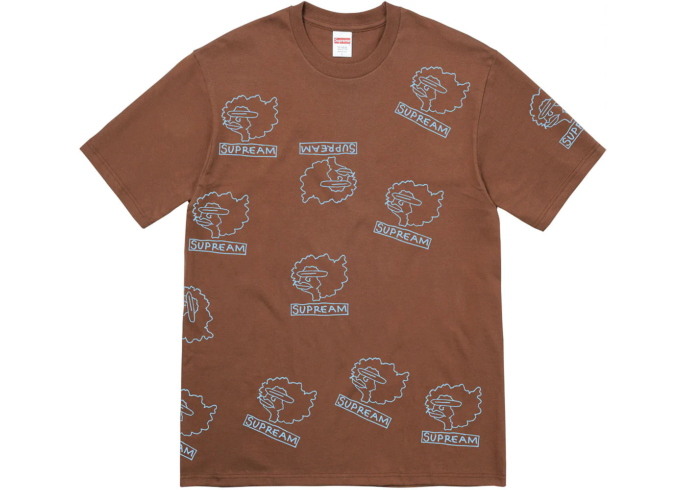 Supreme Gonz Heads Tee Brown Seminueva