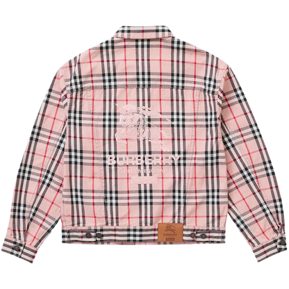 Supreme Burberry Denim Trucker Jacket