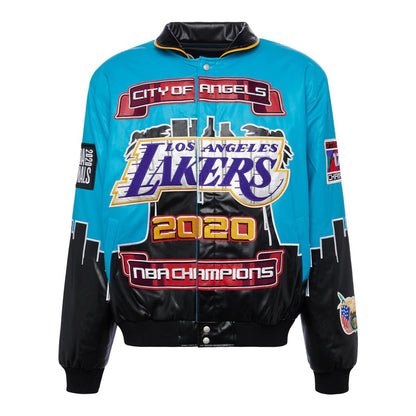 LA LAKERS CHAMPIONSHIP 2020 VEGAN LEATHER JACKET