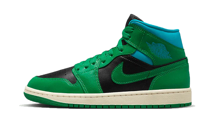 Air Jordan 1 Mid Lucky Green Aquatone (W)