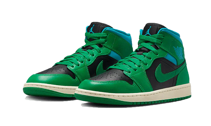 Air Jordan 1 Mid Lucky Green Aquatone (W)