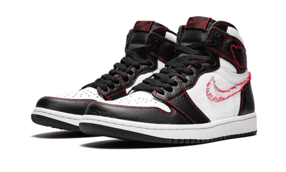 Air Jordan 1 Retro High Defiant White Black Gym Red