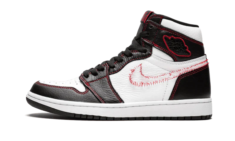 Air Jordan 1 Retro High Defiant White Black Gym Red