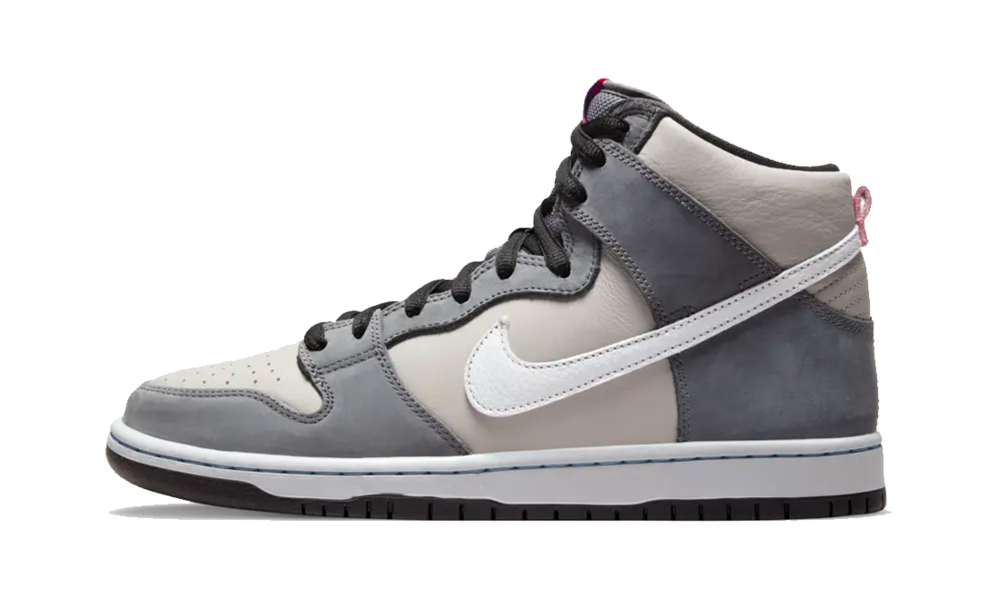 SB Dunk High Medium Grey Pink (GS)