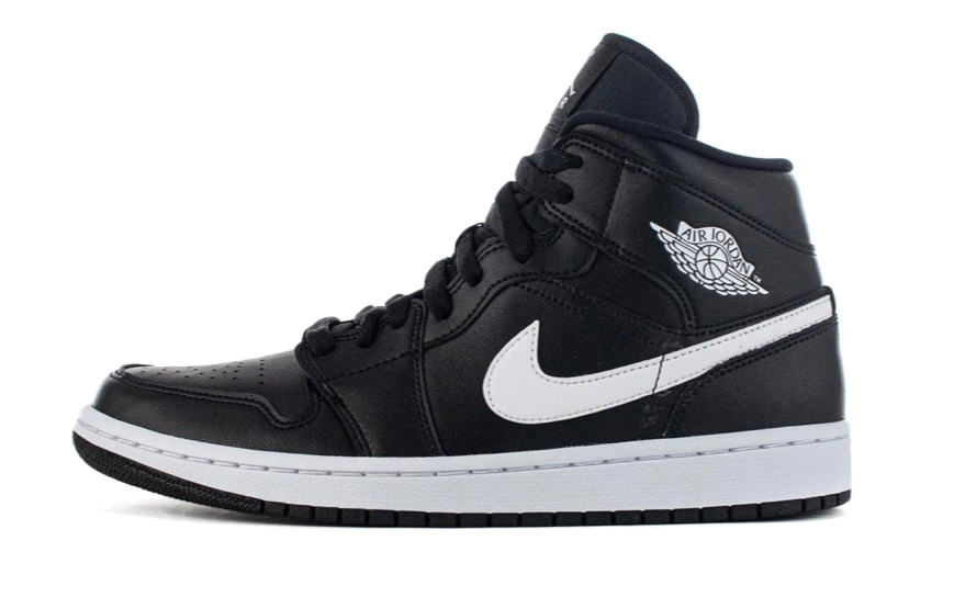 Air Jordan 1 Mid Black White (W)