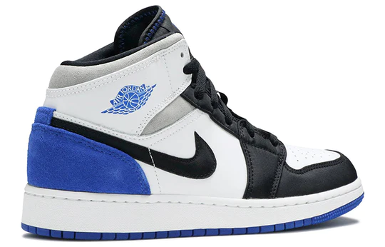 Air Jordan 1 Mid White Black Royal