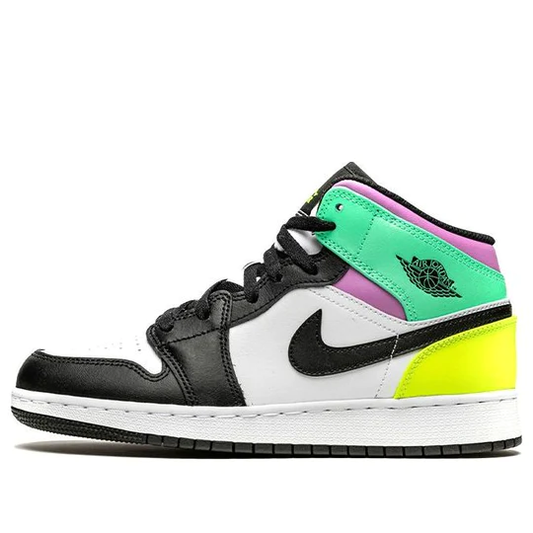 Air Jordan 1 Mid Pastel Black Toe (GS)