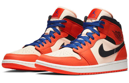 Air Jordan 1 Mid Team Orange Black (GS)