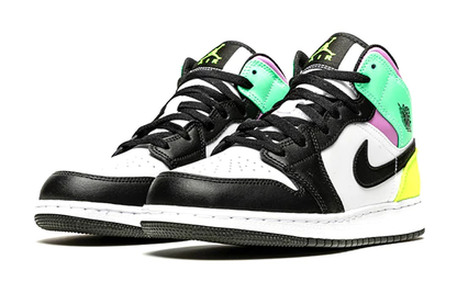 Air Jordan 1 Mid Pastel Black Toe (GS)