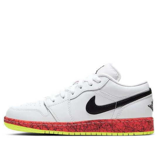 Air Jordan 1 Low Multi-Color Midsoles White (GS) NO BOX