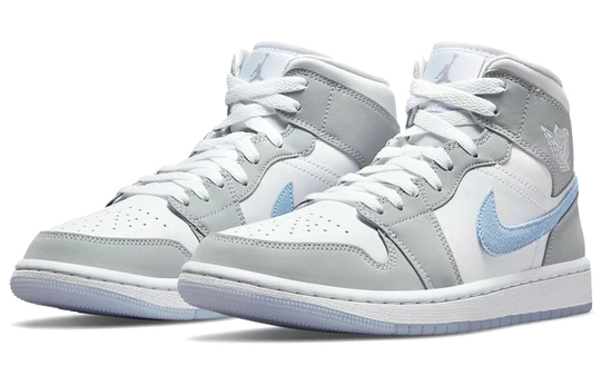 Air Jordan 1 Mid Wolf Grey Aluminum (W)