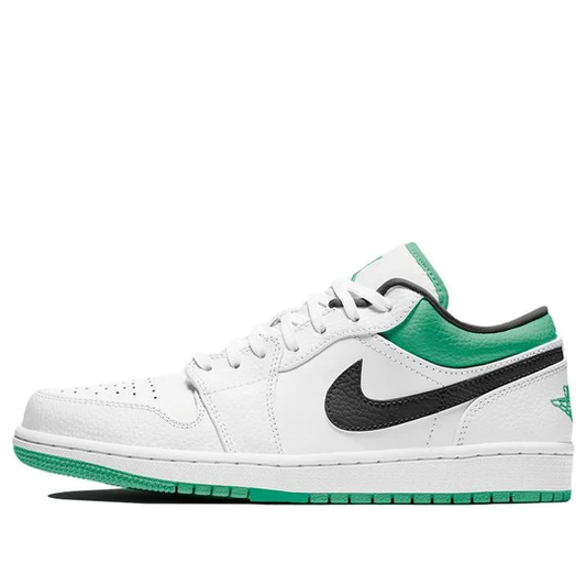 Air Jordan 1 Low White Lucky Green Black