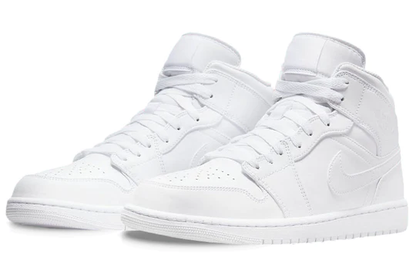 Air Jordan 1 Mid Triple White (GS)