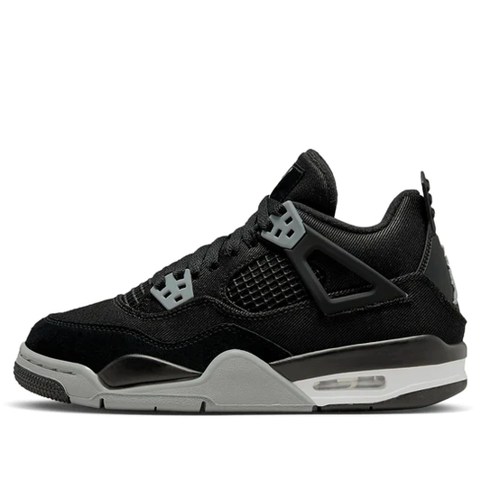 Air Jordan 4 Retro Black Canvas (GS)