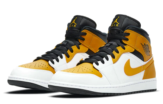 Air Jordan 1 Mid University Gold Black (GS)