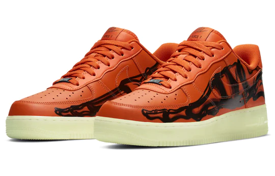 Air Force 1 Low Orange Skeleton