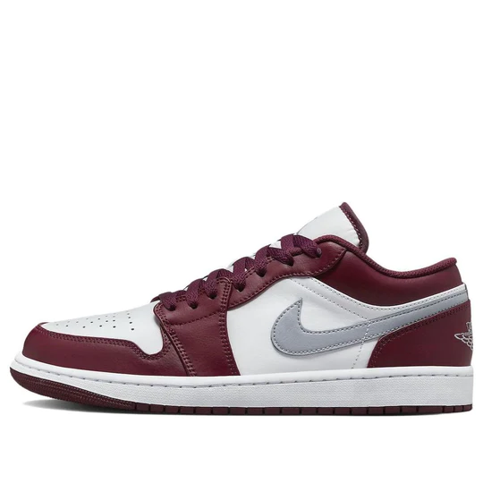 Air Jordan 1 Low White Bordeaux (GS)