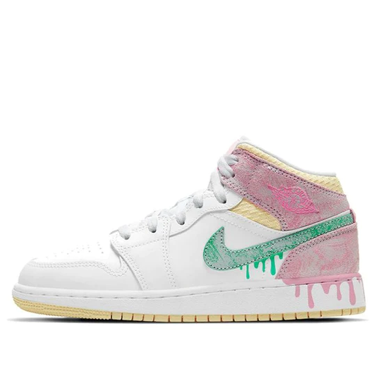 Air Jordan 1 Mid Paint Drip (GS)