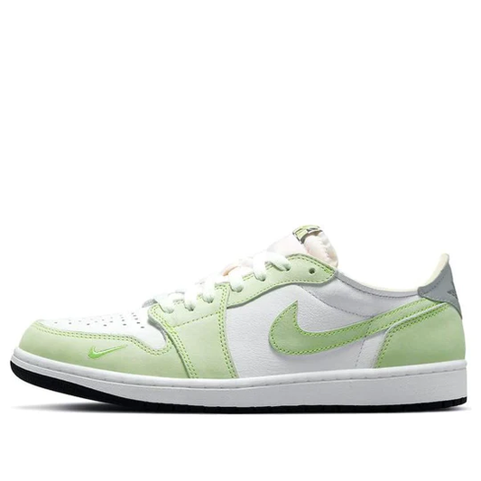 Air Jordan 1 Retro Low White Ghost Green Black (GS)