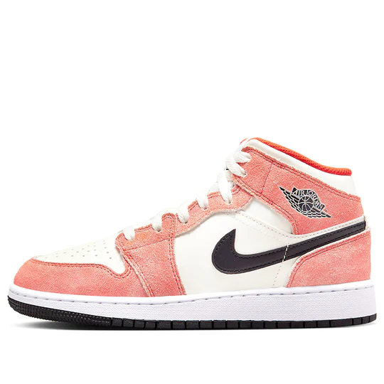 Air Jordan 1 Mid SE Orange Suede (GS)