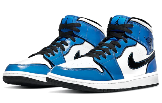 Air Jordan 1 Mid Signal Blue (GS) Seminuevo