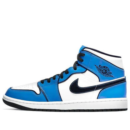 Air Jordan 1 Mid Signal Blue (GS) Seminuevo