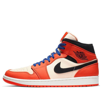 Air Jordan 1 Mid Team Orange Black (GS)