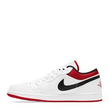 Air Jordan 1 Low White University Red Black (GS)