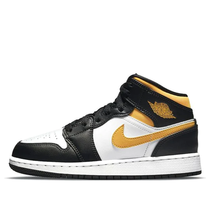 Air Jordan 1 Mid White Pollen Black (GS)