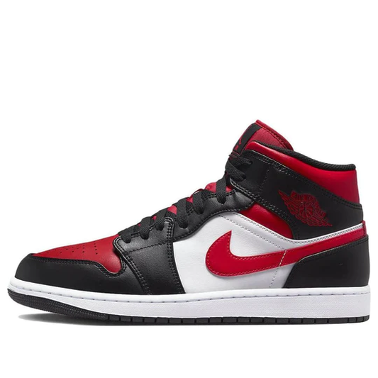 Air Jordan 1 Mid White Black Red (2022)