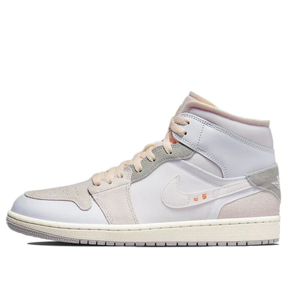 Air Jordan 1 Mid SE Craft Inside Out White Grey (GS)