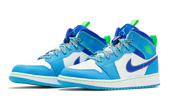 Air Jordan 1 Mid Sprite Blue (GS)